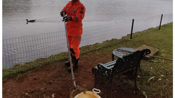 Corpo de Bombeiros captura cascavel no Barreiro em Araxá