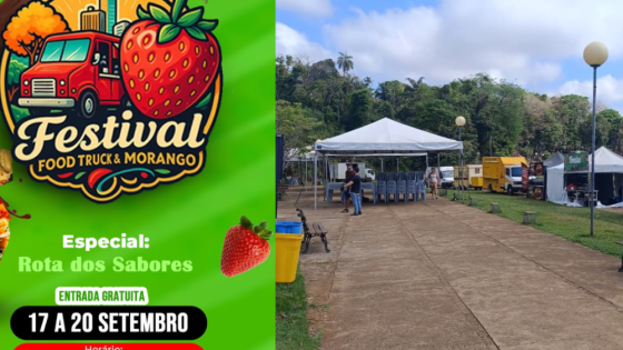 Festival Food Truck e Morango começa nesta quinta (17) no Lago Norte do Barreiro, em Araxá